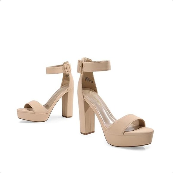 Dream Pairs Shoes Dream Pairs Womens Hilo High Heel Platform Pump